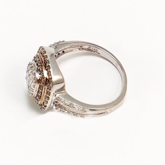 14kt Diamond Ring sz 6.25 - Picture 2 of 2